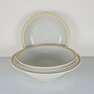 SET OF 4 Hearthside Garden Festival 3 6-3/4" Rim Cereal Soup Bowls & 1 larger